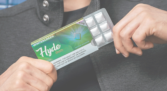 Close-up of HYDE strips